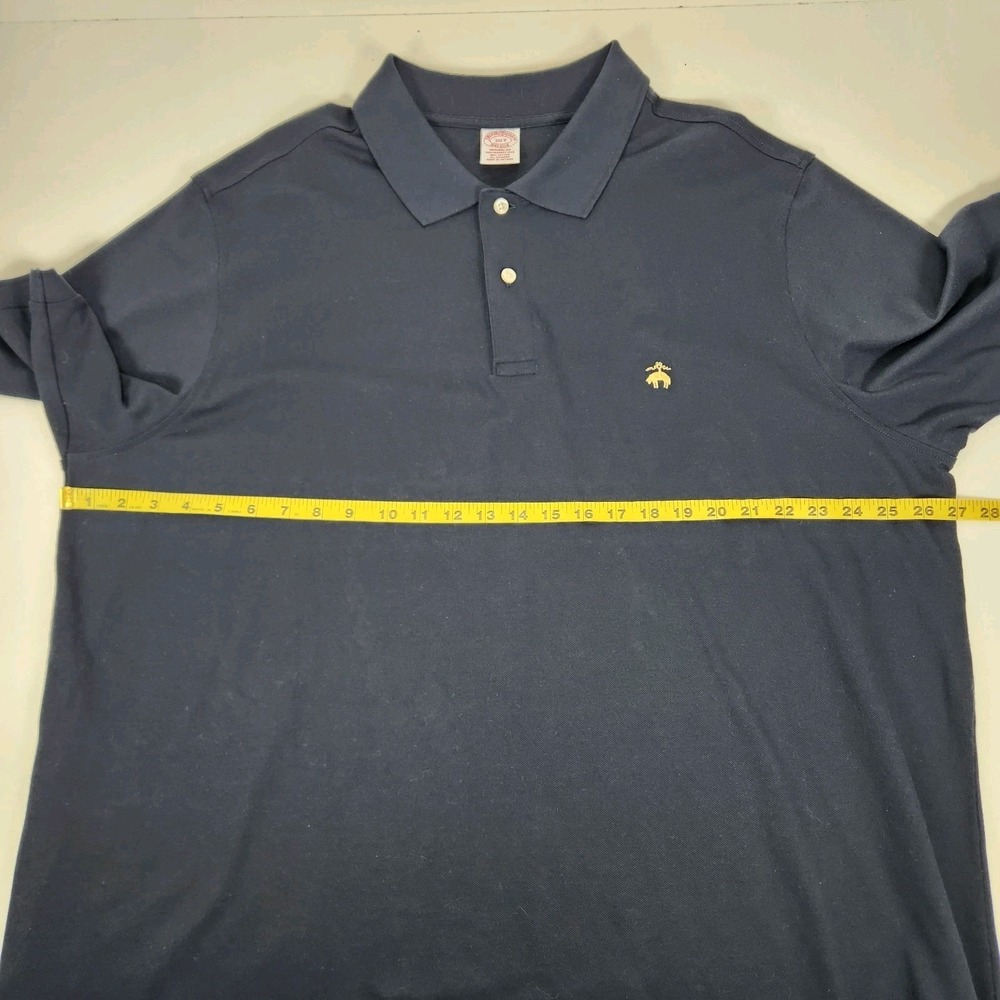 Brooks Brothers 1818 Performance Polo Navy Blue Short Sleeve Shirt Size 3XLT - Picture 9 of 10